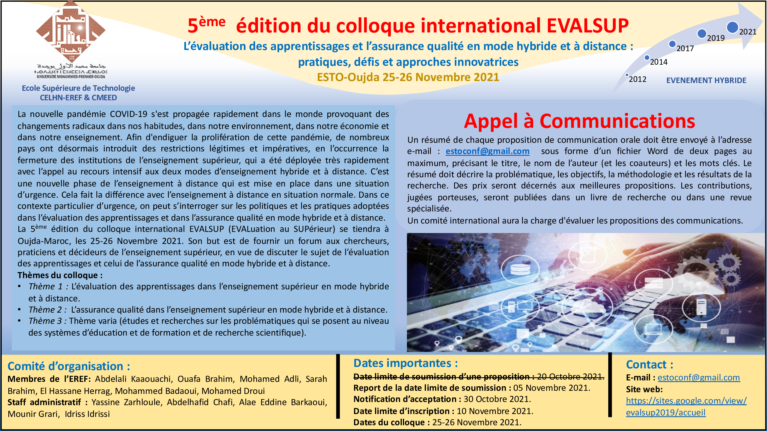 5ème édition du colloque international EVALSUP